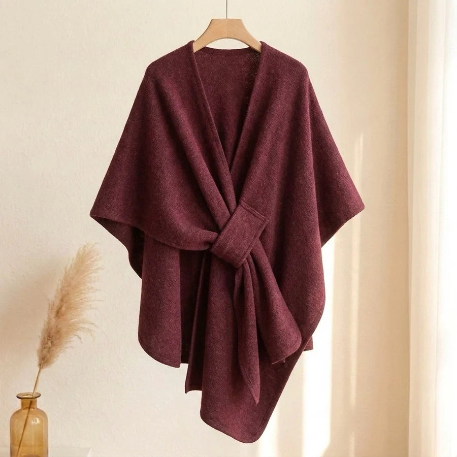 Lovelle Poncho – Höyhenenkevyt poncho puuvillatwilliä