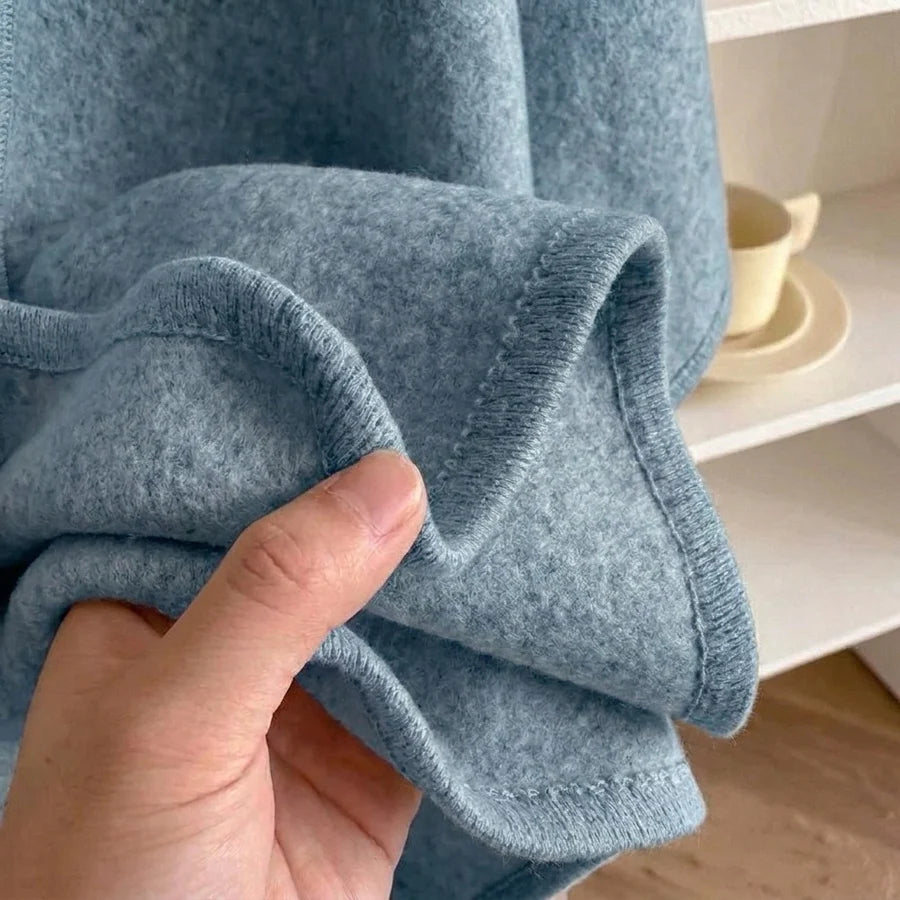 Lovelle Poncho – Höyhenenkevyt poncho puuvillatwilliä