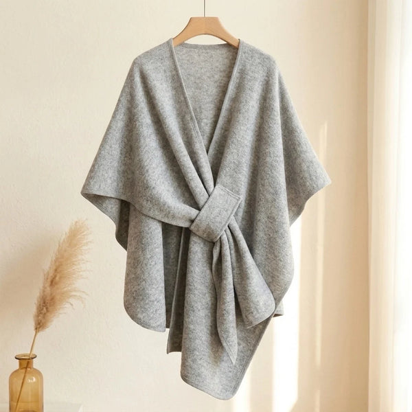 Lovelle Poncho – Höyhenenkevyt poncho puuvillatwilliä