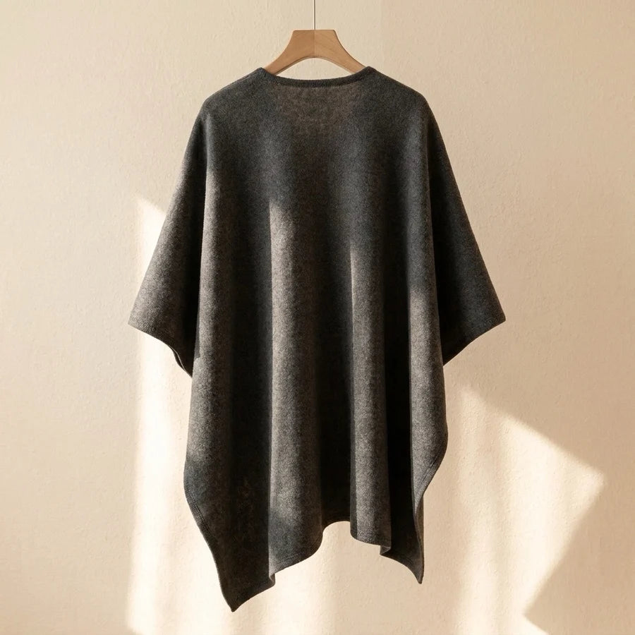 Lovelle Poncho – Höyhenenkevyt poncho puuvillatwilliä