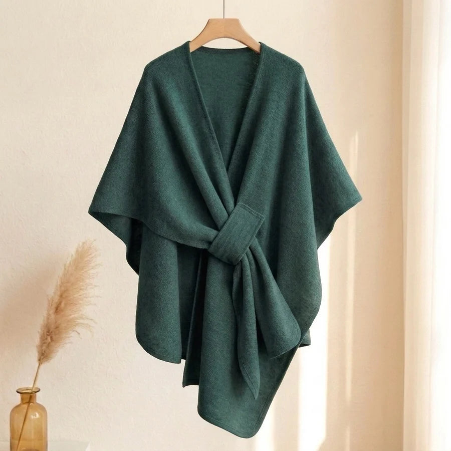 Lovelle Poncho – Höyhenenkevyt poncho puuvillatwilliä
