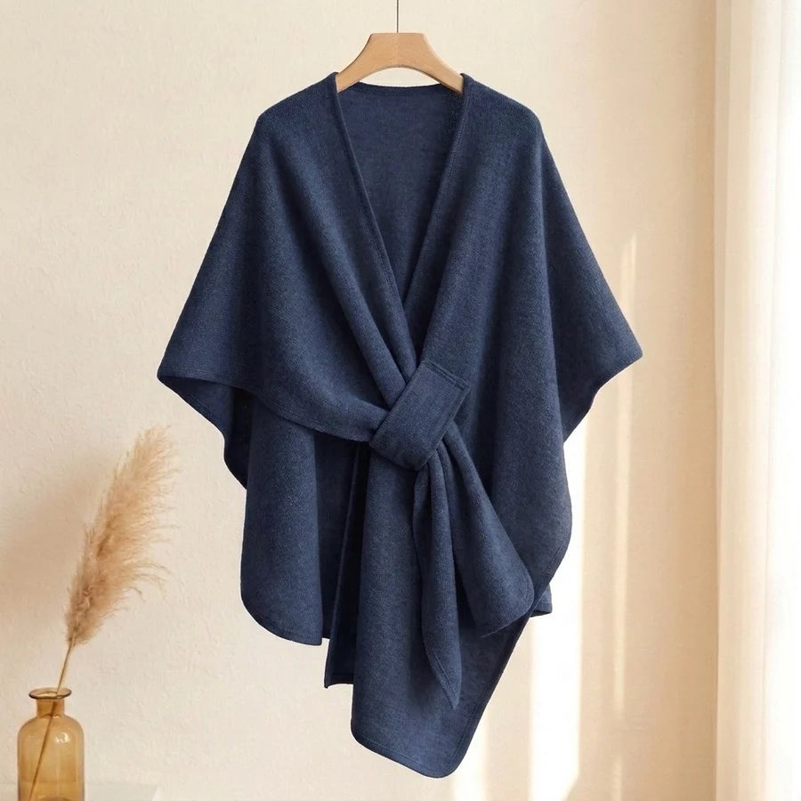Lovelle Poncho – Höyhenenkevyt poncho puuvillatwilliä