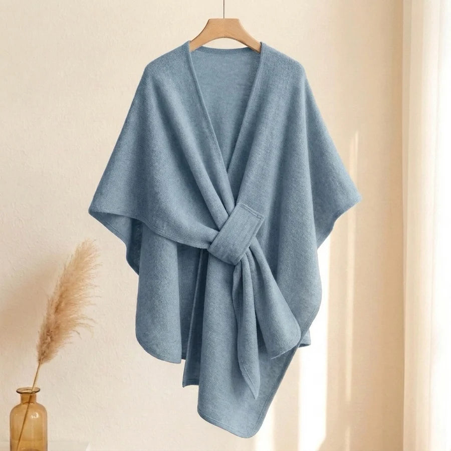 Lovelle Poncho – Höyhenenkevyt poncho puuvillatwilliä