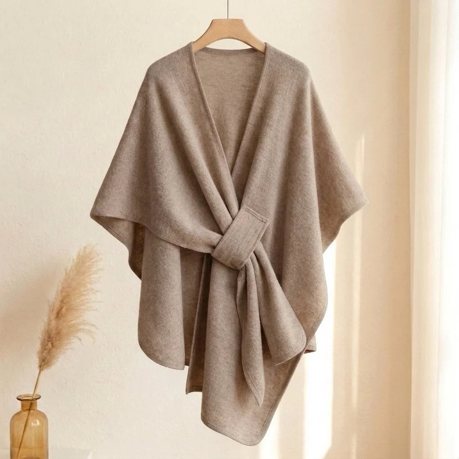Lovelle Poncho – Höyhenenkevyt poncho puuvillatwilliä