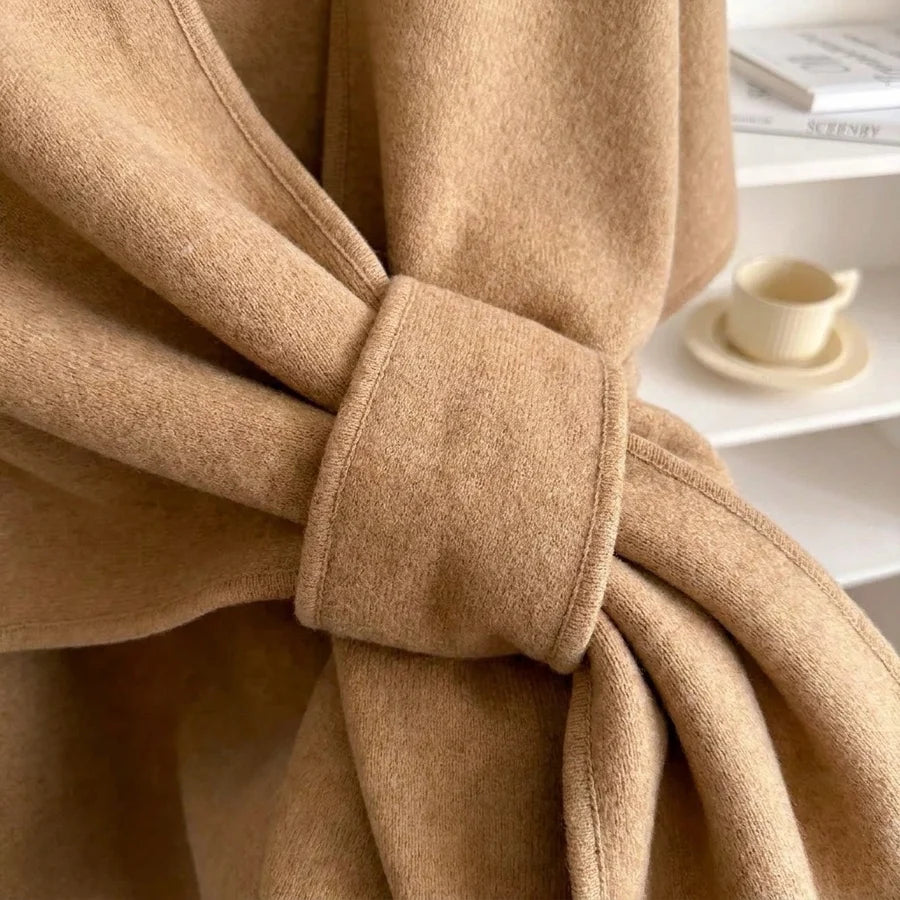 Lovelle Poncho – Höyhenenkevyt poncho puuvillatwilliä