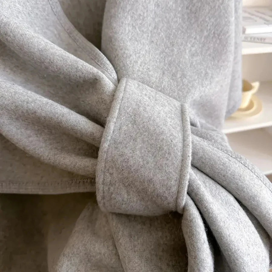 Lovelle Poncho – Höyhenenkevyt poncho puuvillatwilliä