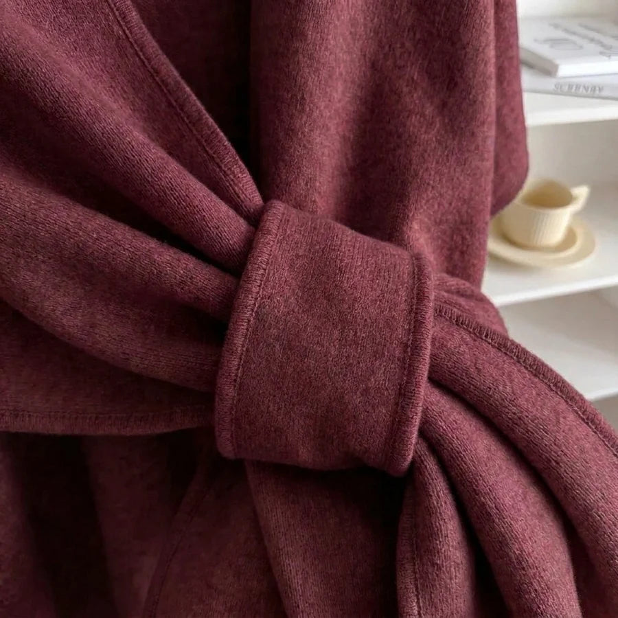 Lovelle Poncho – Höyhenenkevyt poncho puuvillatwilliä