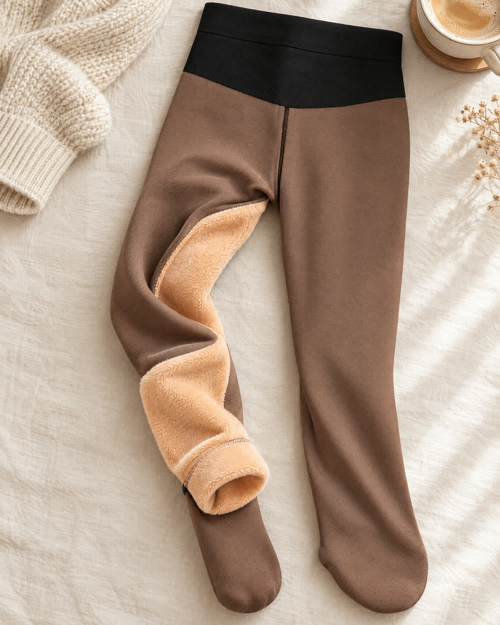 Lovelle Thermal toinen lahje nurin käännettynä, jolloin pehmeä fleece näkyy